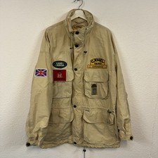 Vintage Camel Trophy Adventure Wear Land Rover Jacket Goretex Beige Size 52 XL