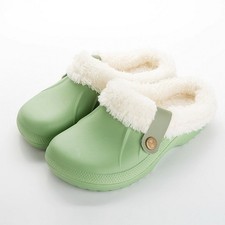 Womens CLOGS FLEECE RUBBER