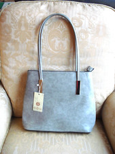 NEW, HOUSE OF MILANO, grey handbag, 2 handles