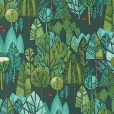 Fat Quarter Moda Winterly Tree Woodland Cardinal Spruce Christmas Cotton Fabric
