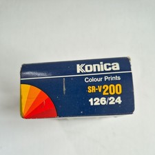 Vintage Konica Color Film SR-V 200 126/24 Expired 1989 New Old Stock Sealed