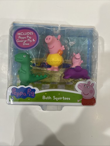 New peppa pig bath squirtees - new,