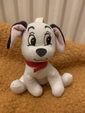 Vintage 90s Disney 101 Dalmatians Puppy Lucky Rattle Plush Soft Toy