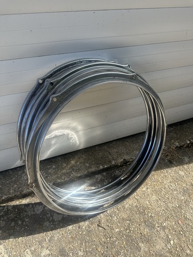 Vintage chrome drum - chrome, hoops