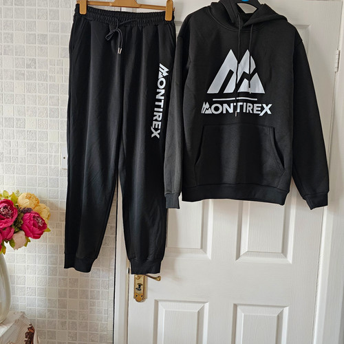 Montirex black hooded hoodie - montirex,
