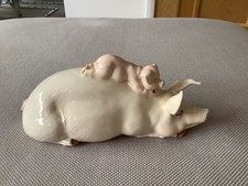 Beswick Pig With Piglet On Its Back. Model 2746 excellent condition. Boxed