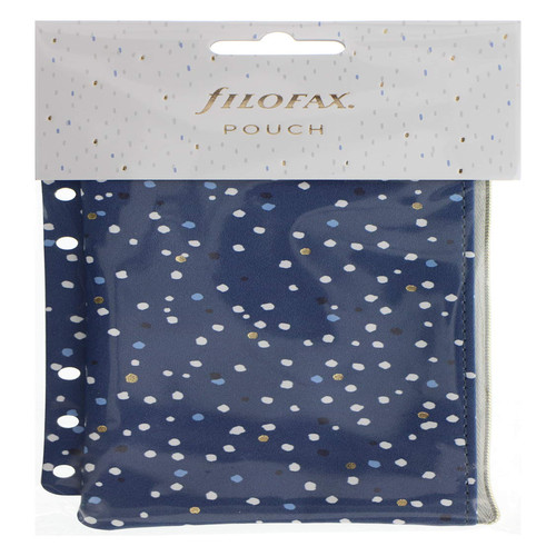 Filofax indigo zipper pouch - zipper,