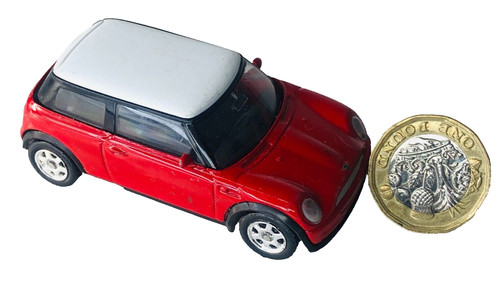 Toy car mini cooper red - car,