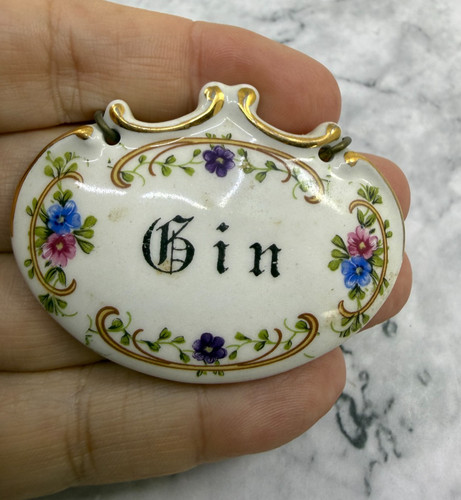 Vintage decantur gin - gin, label