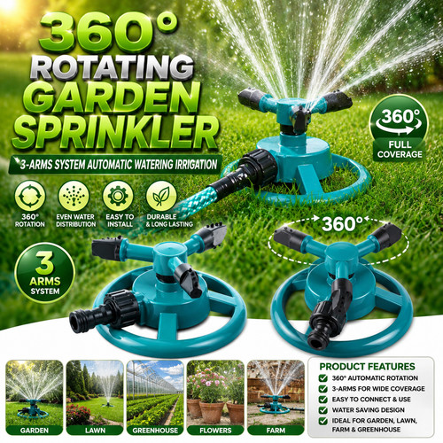 360 rotating garden lawn - 360°, garden/lawn