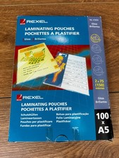 Pack of 100 Rexel A5 Laminating Pouches Gloss - New Other