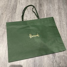 Harrods Green Shopping Bag -