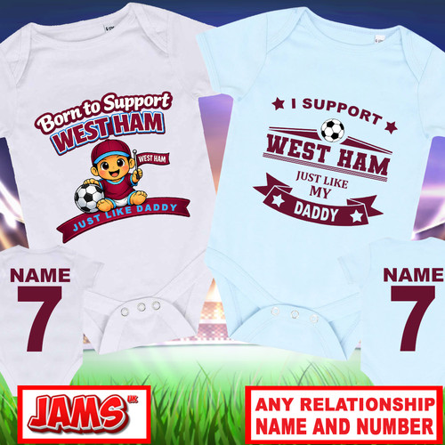 Personalised west ham - ham, baby
