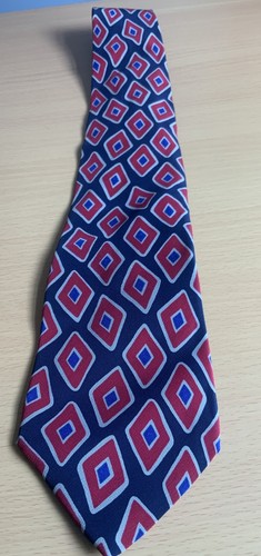Men navy blue red silk - men’s, /red