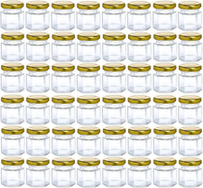 Hexagonal glass jars - hexagonal,