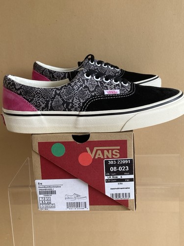Vans era black suede size - black, 6