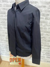 Simon Jersey ladies shirt stretchy cotton mix top blouse size 14 chest 42" D384