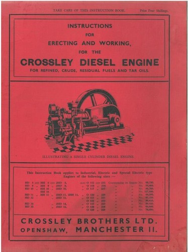 Crossley diesel engine type - crossley,