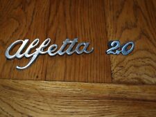 Alfa Romeo Chrome Alfetta 2.0l Boot Badges Excellent Condition