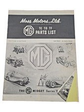MOSS MOTORS LTD MG Parts List