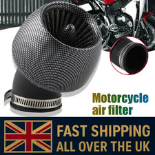 Motorcycle Air Intake Filter 28mm 35mm 42mm 48mm For 100cc 125cc Moped 45°