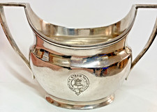 ANTIQUE SILVER-PLATED SUGAR BASIN – PACIFIC STEAM NAVIGATION COMPANY SHIP LINER