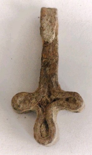 Ancient byzantine iron cross - byzantine,