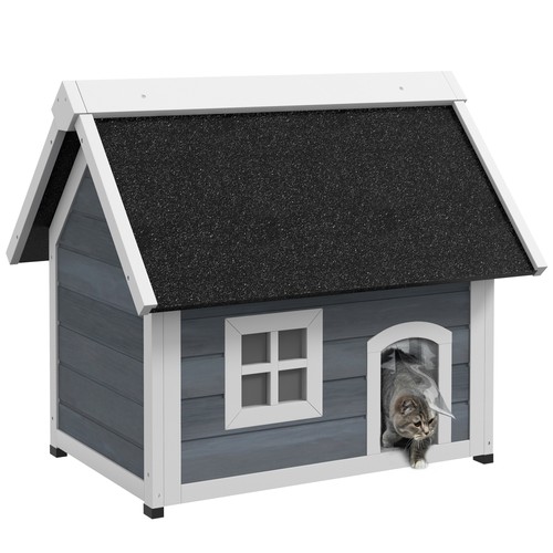 Pawhut outdoor wooden feral - pawhut,