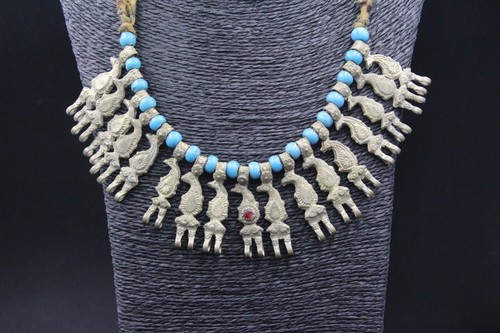 Afghan necklace alpaka - afghan, necklace,