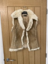Nurseys sheepskin gilet , size