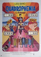 QUADROPHENIA - THE WHO / MOTORCYCLE / POP ART-ORIGINAL LARGE FRENCH MOVIE POSTER