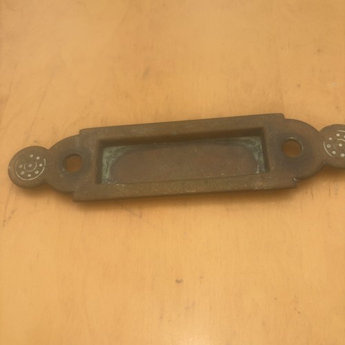 Vintage brass letterbox - letterbox, gwo