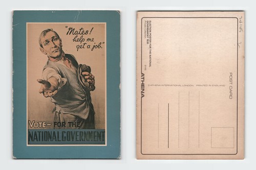 Vintage postcard election - vintage,