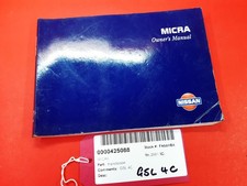  NISSAN MICRA Handbook  2001