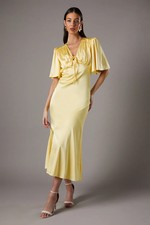 Coast Yellow Maxi Dress Womens Occasion Dresses