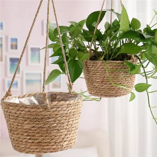 Garden hanging planter macrame - hanging,