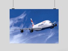 AIRBUS A380 POSTER AEROPLANE AIRCRAFT  A3 A4 SIZE