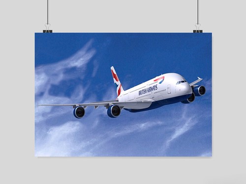 Airbus a380 poster aeroplane - a380,