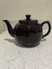 Sadler Teapot Large Vintage Brown