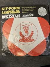 1980s Vintage Scanlite Kit-Form Lamp Shade LFC Liverpool Football Club Unmade