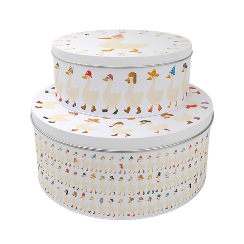 Silly goose cake tin set - goose,