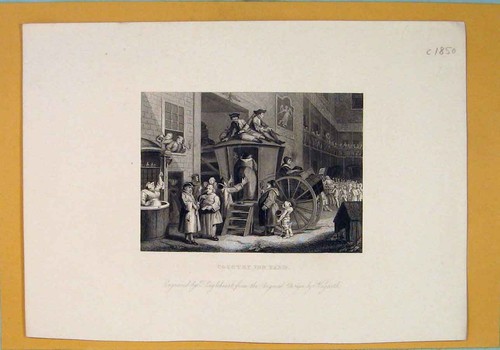Original old antique print - original,