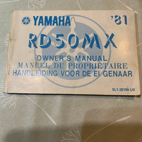 Yamaha rd50mx owner manual - yamaha,