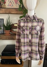 Vintage 1970s Purple Check