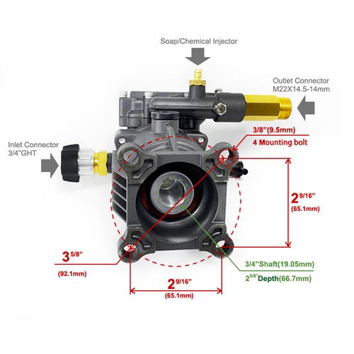 Petrol pressure washer pump - petrol,