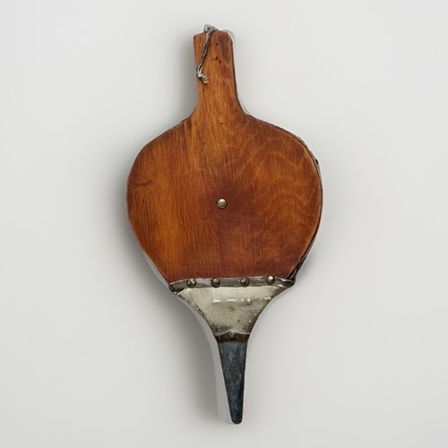 Vintage wood and leather - and,