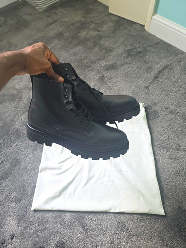 Zara men black faux leather - men's,