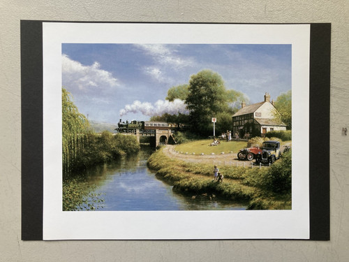 Railway print riverside - -, 'riverside