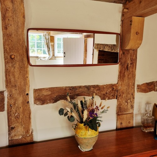 Vintage teak wall - vintage, mirror