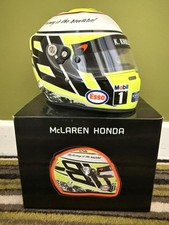 Formula 1 1/2 Scale Jenson Button 2016 Abu Dhabi Helmet. Some paint damage. 